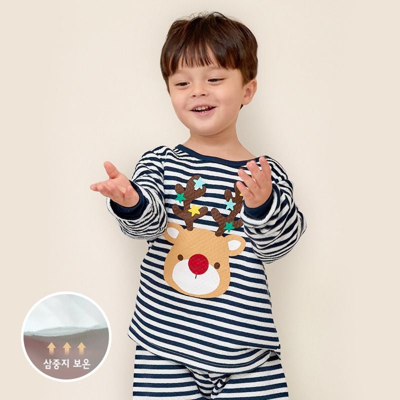 Bộ đồ dài chần bông 3 lớp cho bé trai và bé gái U1167