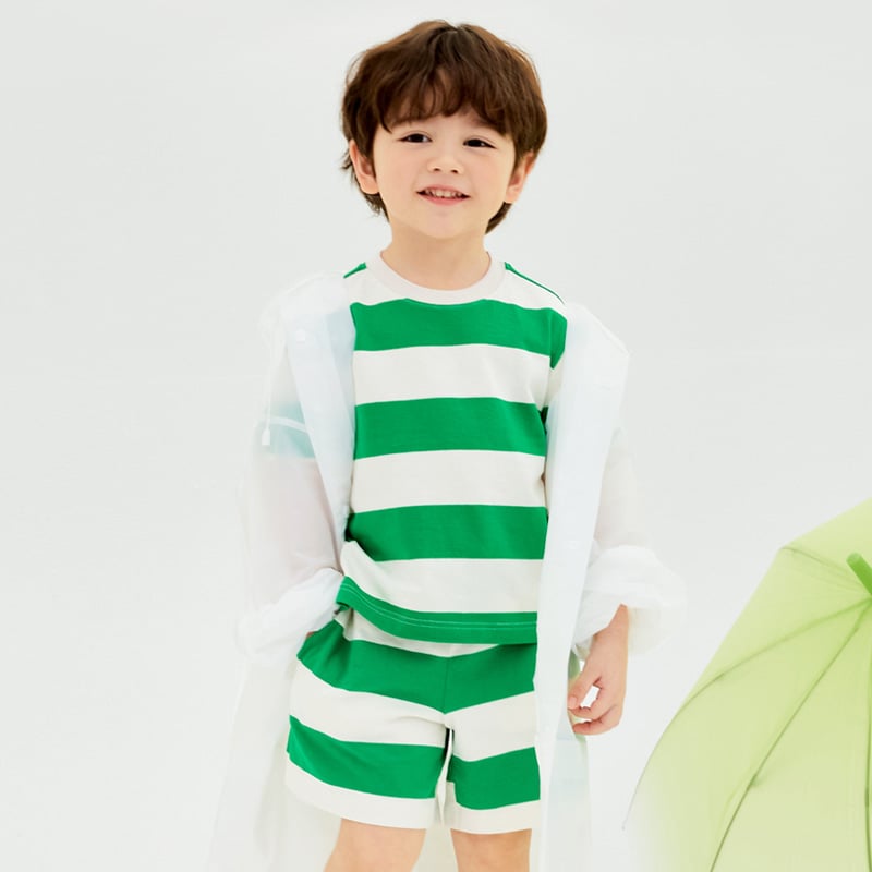 Bộ đồ ngắn cotton mịn bé trai và bé gái U3191