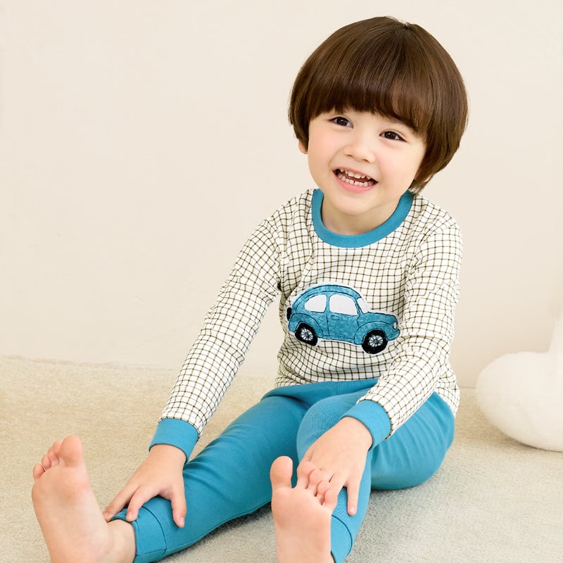 Bộ đồ dài dáng ôm cotton mịn bé trai U1196