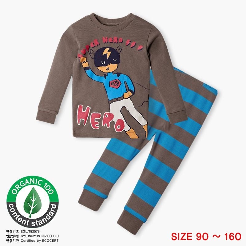 Bộ đồ dài dáng ôm cotton mịn bé trai U1021