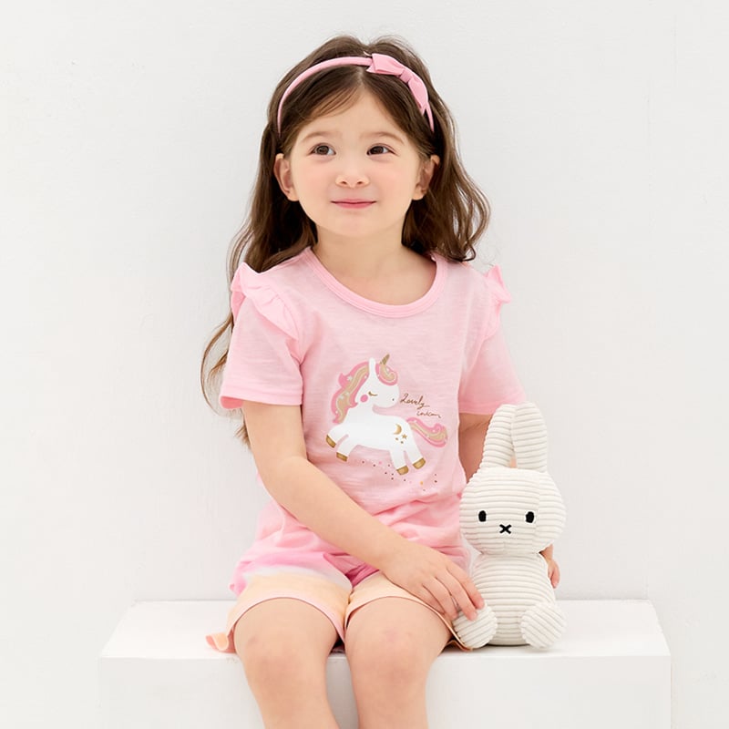 Bộ đồ ngắn cotton mịn bé gái U3199