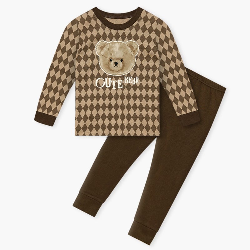 Bộ đồ dài dáng ôm cotton mịn bé trai và bé gái U1199