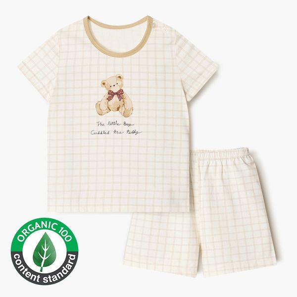 Bộ đồ ngắn cotton mịn bé trai và bé gái U3196