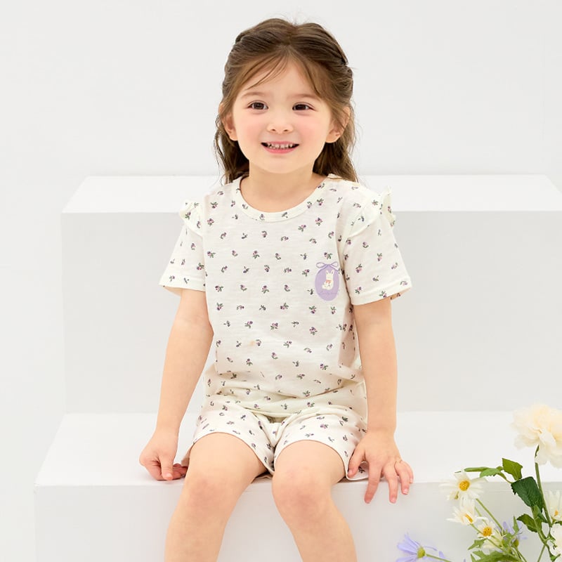 Bộ đồ ngắn cotton mịn bé gái U3208