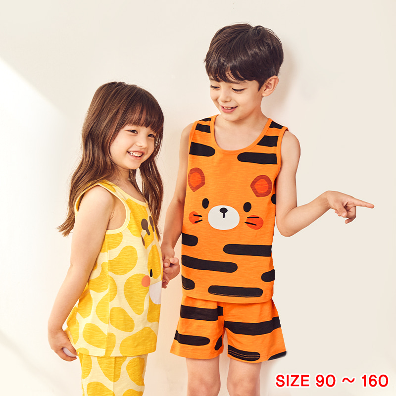 Bộ đồ ba lỗ cotton mịn bé trai U4028