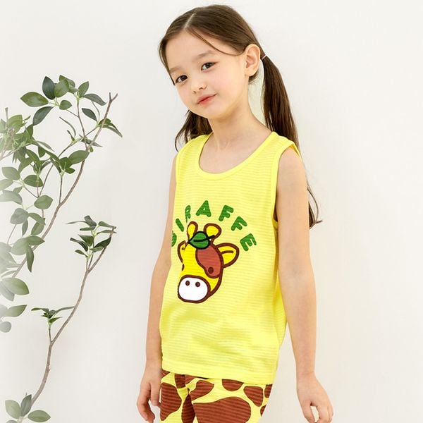 Bộ đồ ba lỗ cotton giấy bé gái và bé trai U4074