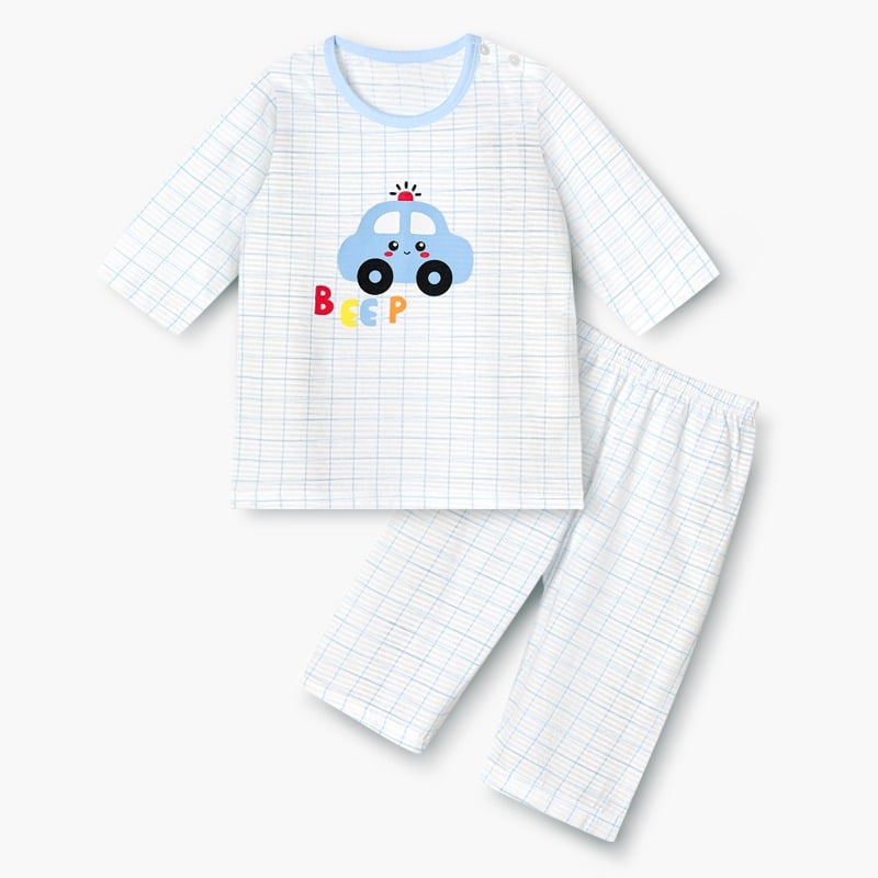 Bộ đồ lửng cotton giấy bé trai U2133