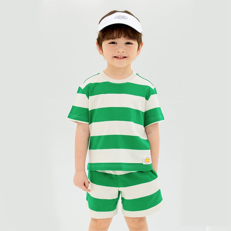 Bộ đồ ngắn cotton mịn bé trai và bé gái U3191