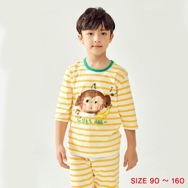 Bộ đồ lửng cotton mịn bé trai và bé gái U2041