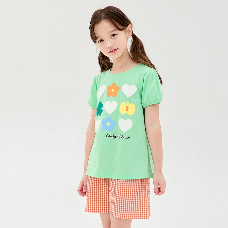 Bộ đồ ngắn cotton mịn bé gái U3216