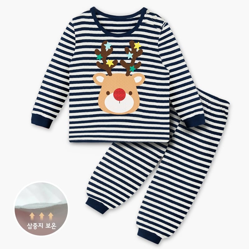 Bộ đồ dài chần bông 3 lớp cho bé trai và bé gái U1167