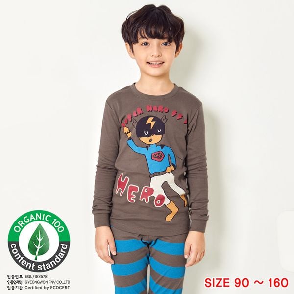 Bộ đồ dài dáng ôm cotton mịn bé trai U1021