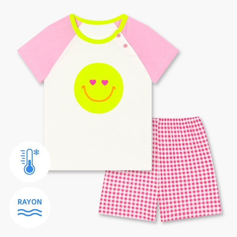 Bộ đồ ngắn Cool Feel mịn mỏng mát bé gái U3168