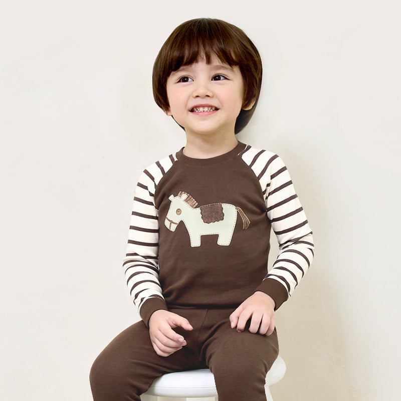 Bộ đồ dài dáng ôm cotton mịn bé trai và bé gái U1215