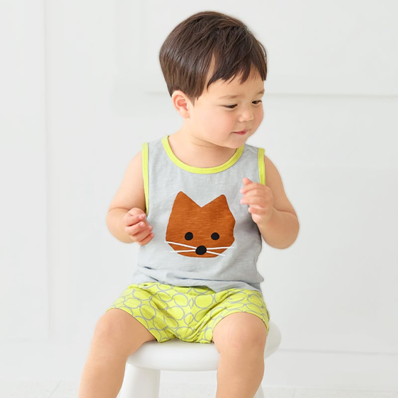 Bộ đồ ba lỗ cotton mịn bé trai và bé gái U4072