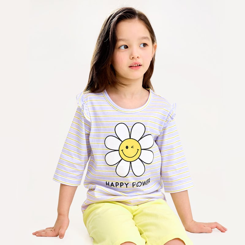 Bộ đồ lửng cotton mịn bé gái U2113