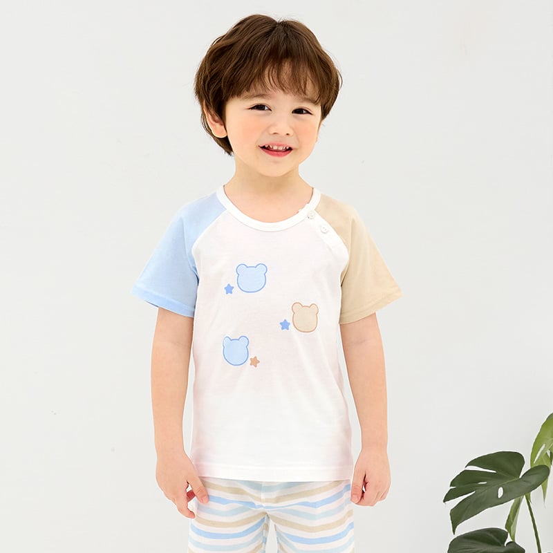 Bộ đồ ngắn cotton mịn bé trai và bé gái U3210