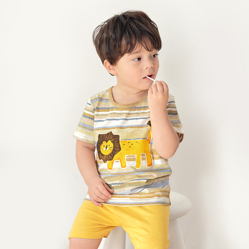 Bộ đồ ngắn cotton mịn bé trai U3109