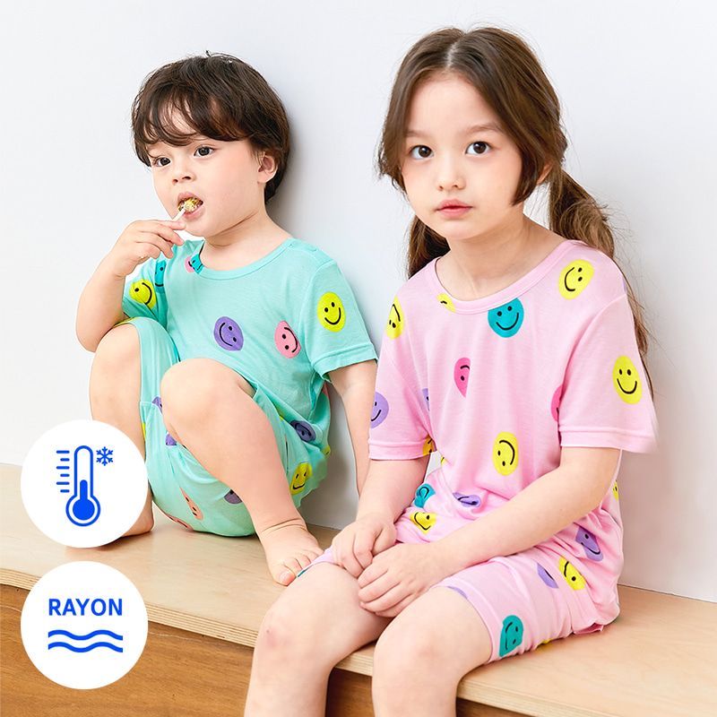 Bộ đồ ngắn Cool Feel mịn mỏng mát và bé gái U3128