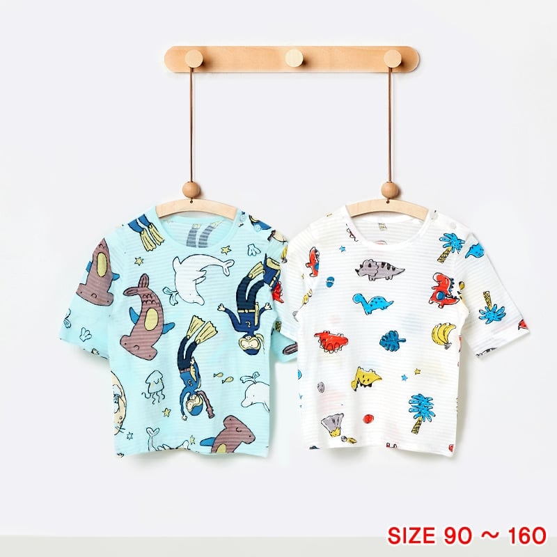 [Lẻ size] Bộ đồ lửng cotton cho bé trai và bé gái lẻ size U8003