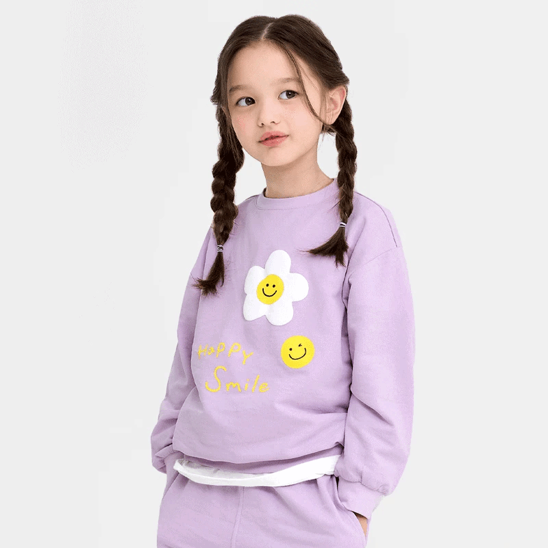 Bộ đồ dài dáng rộng cotton mịn bé gái U1218