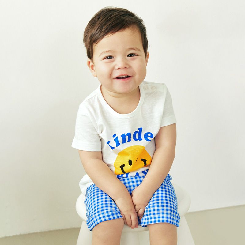 Bộ đồ ngắn cotton mịn bé gái và bé trai U3148