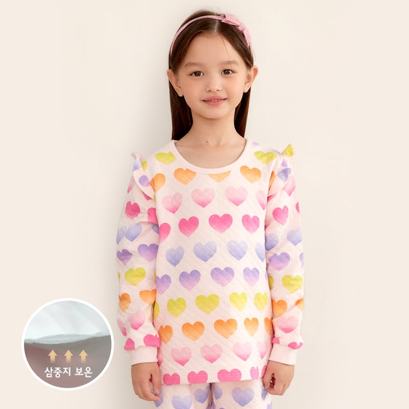 Bộ đồ dài trần bông 3 lớp cho bé gái U1171