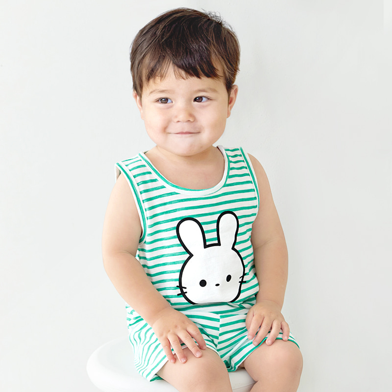 Bộ đồ ba lỗ cotton mịn bé trai và bé gái U4076