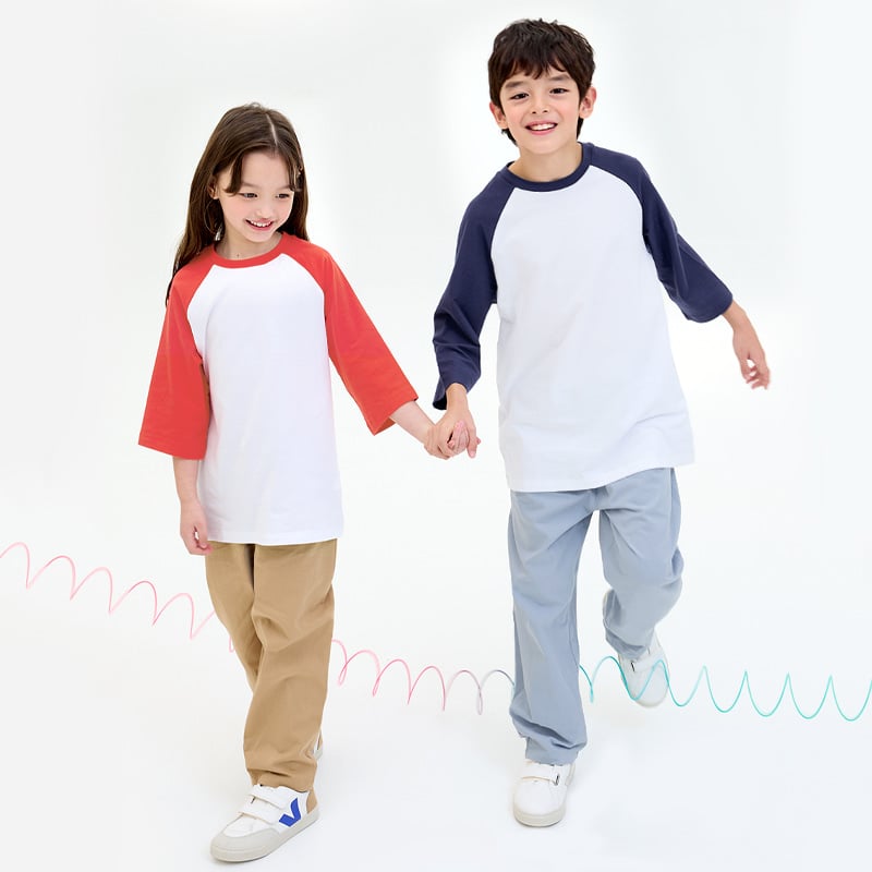 Áo phông tay lửng cotton mịn bé trai và bé gái U900B