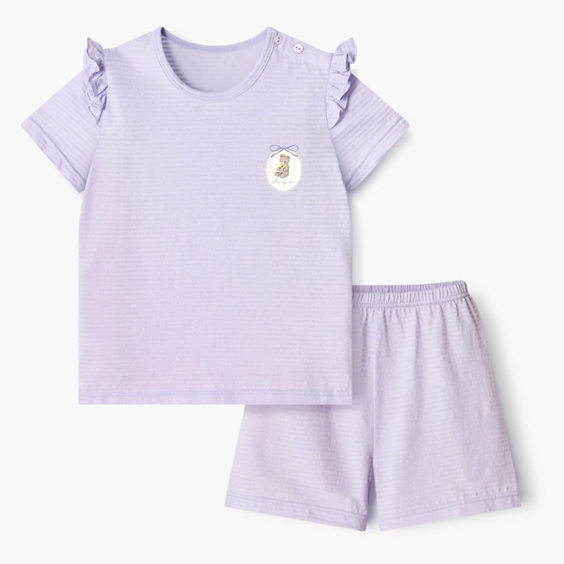 Bộ đồ ngắn cotton giấy bé gái U3209