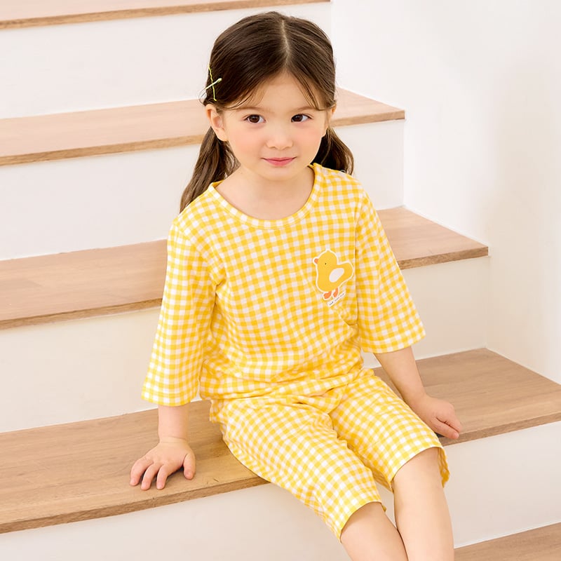 Bộ đồ lửng cotton mịn bé bé gái U2135