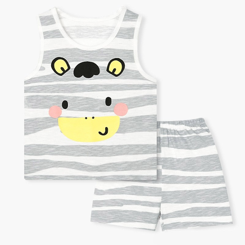 Bộ đồ ba lỗ cotton mịn bé gái và bé trai U4027