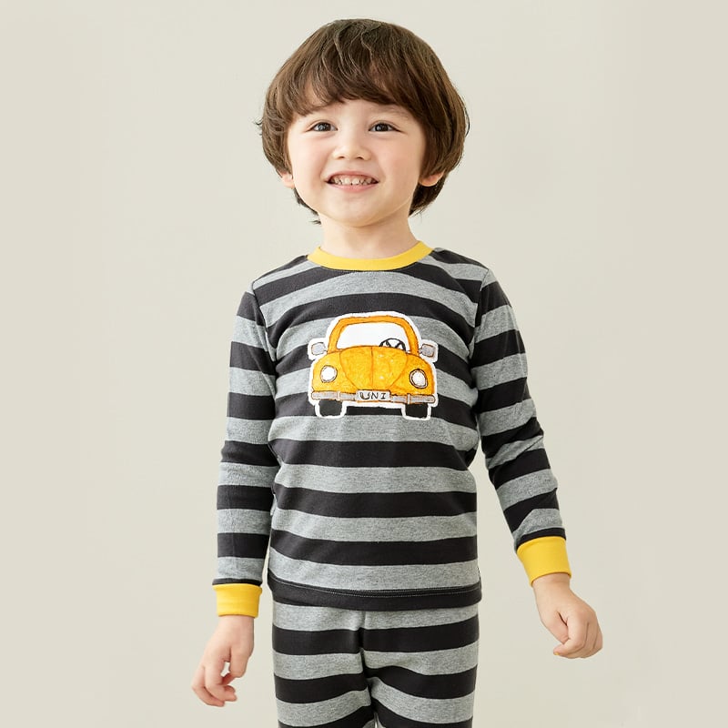 Bộ đồ dài dáng ôm cotton mịn bé trai U1200