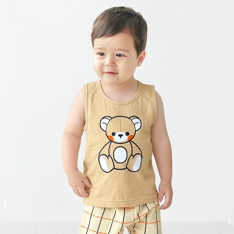 Bộ đồ ba lỗ cotton mịn bé trai và bé gái U4077