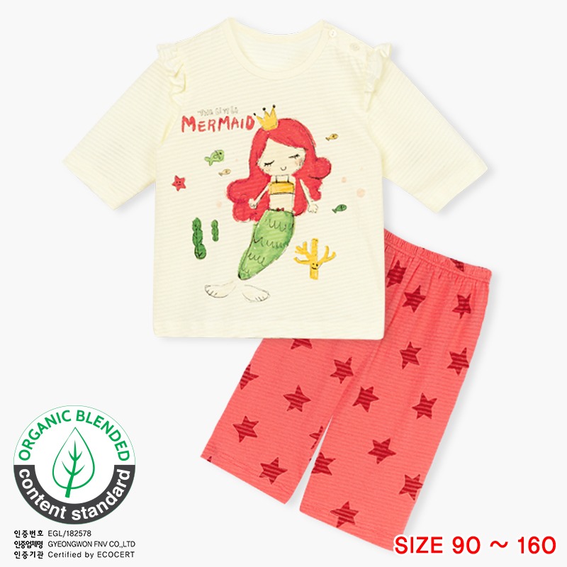 Bộ đồ lửng cotton giấy bé gái U2063