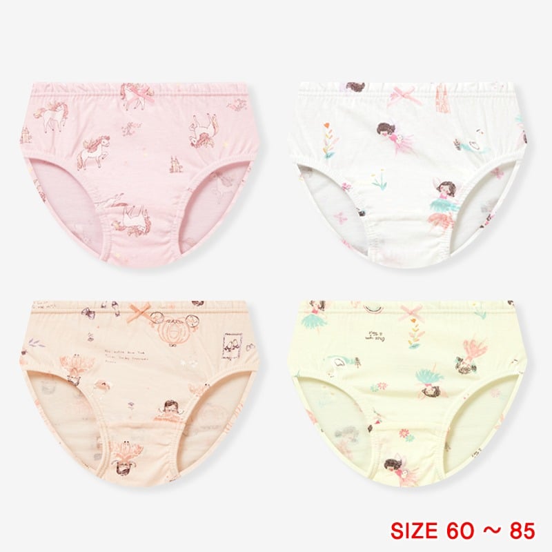 Set 4 quần chip tam giác bé gái U6019