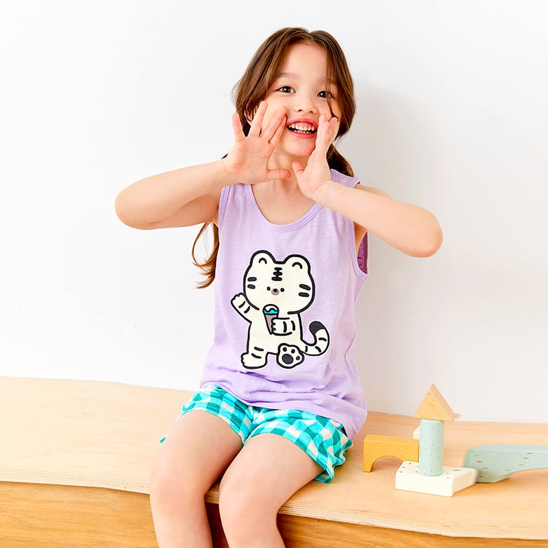 Bộ đồ ba lỗ cotton mịn bé trai và bé gái U4053