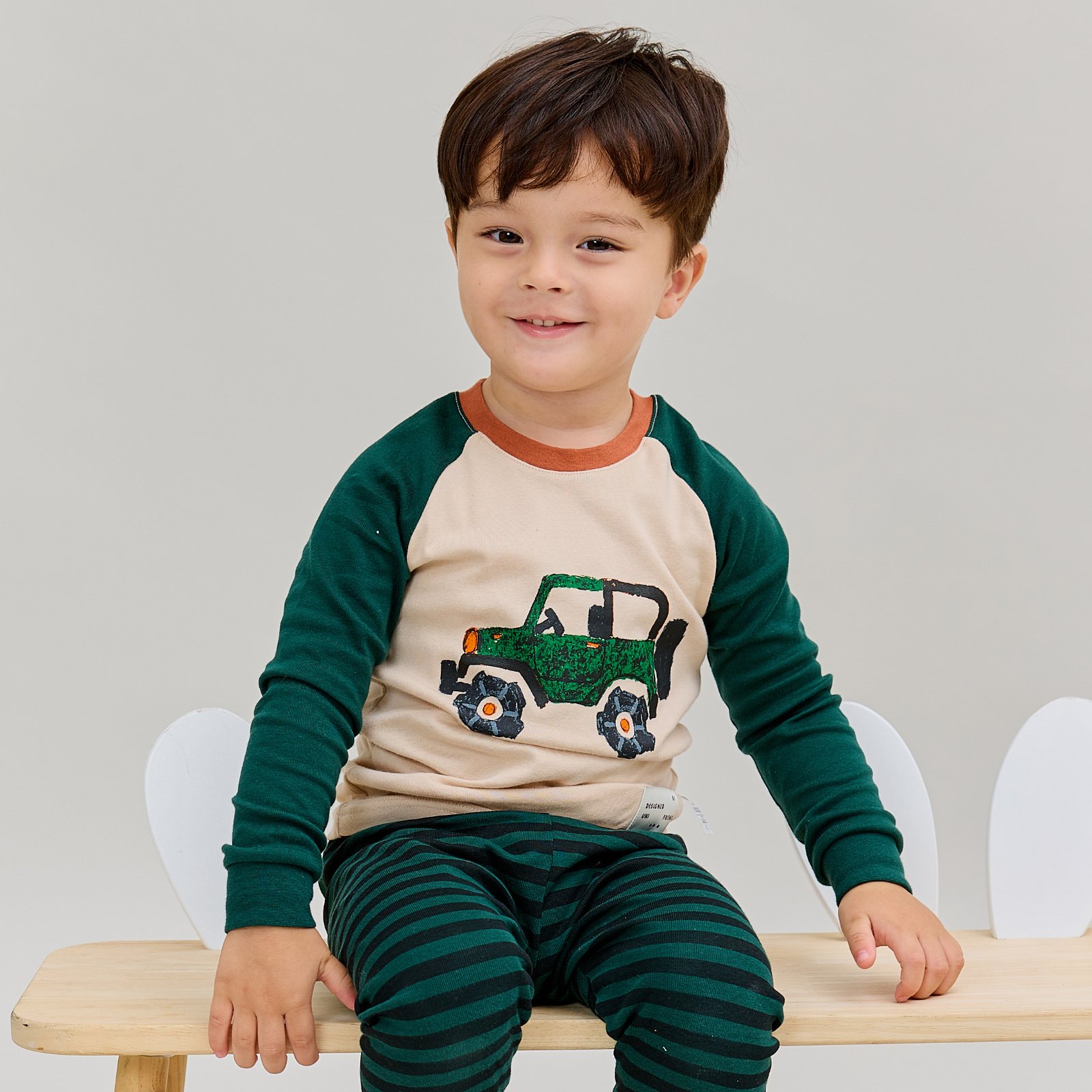 Bộ đồ dài dáng ôm cotton mịn bé trai U1147