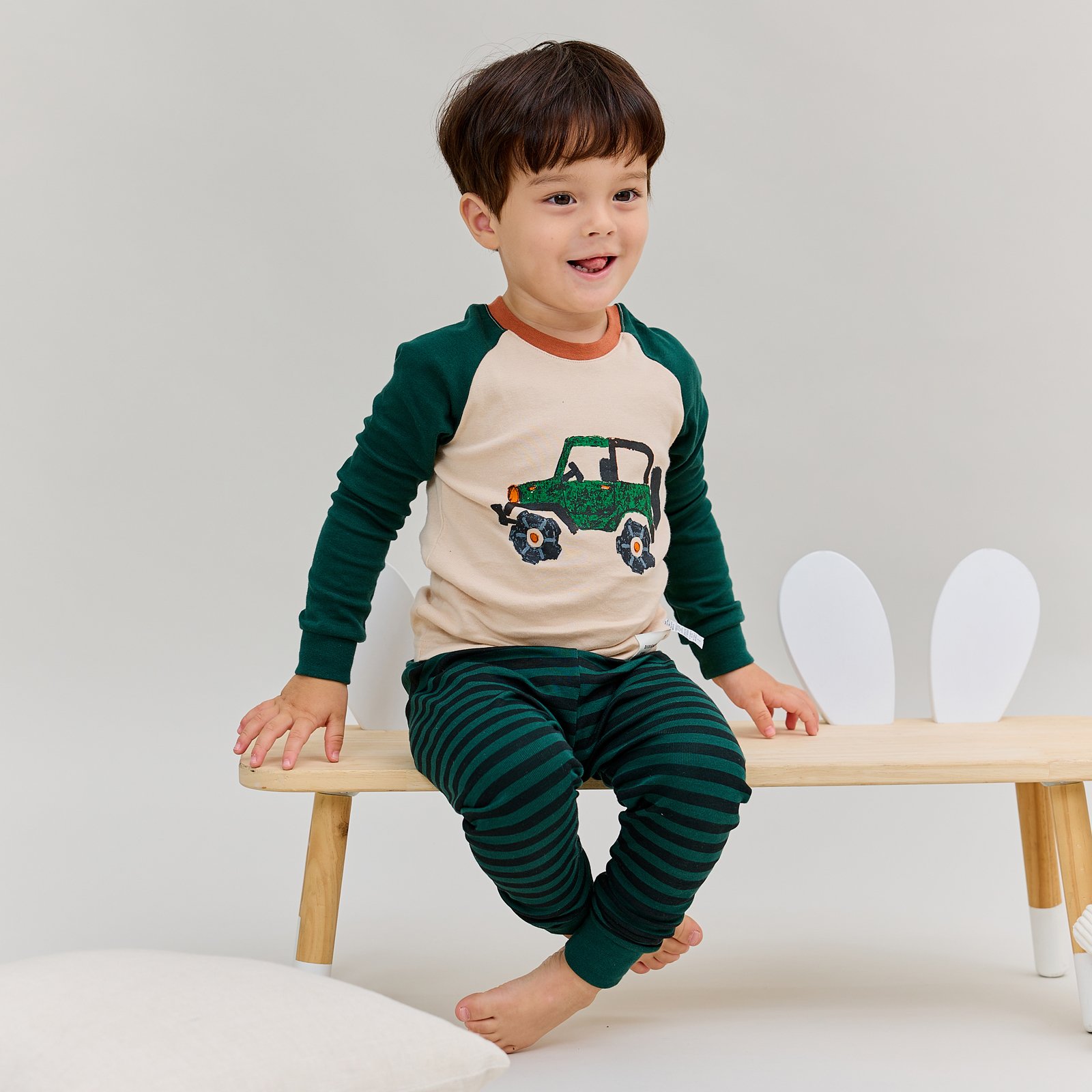 Bộ đồ dài dáng ôm cotton mịn bé trai U1147
