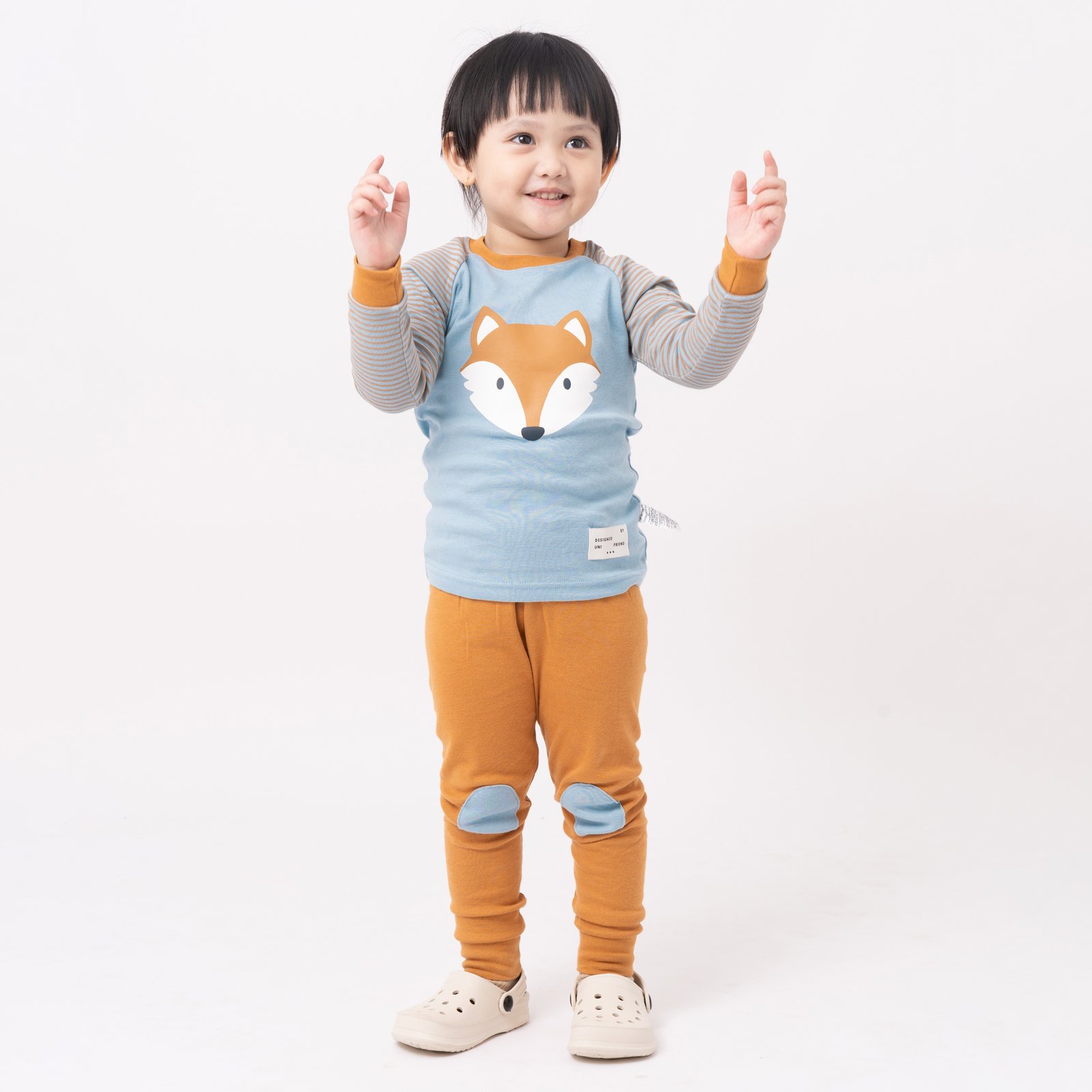 Bộ đồ dài dáng ôm cotton mịn bé gái và bé trai U1148