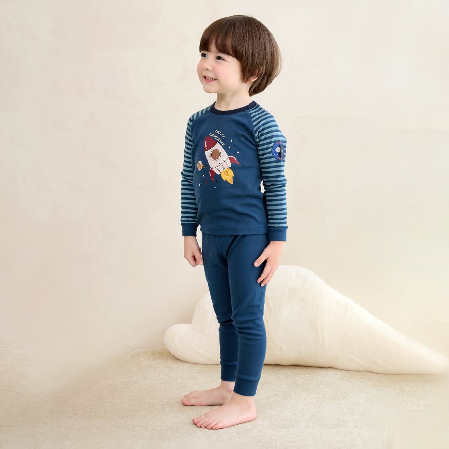 Bộ đồ dài dáng ôm cotton mịn bé trai U1203