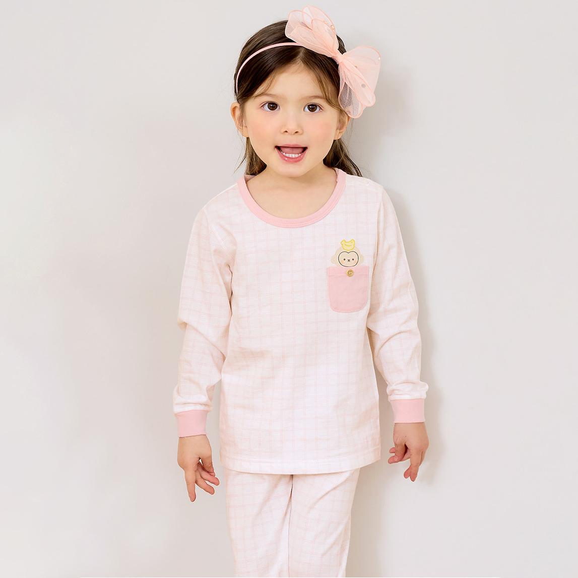 Bộ đồ dài cotton mịn bé gái U1238