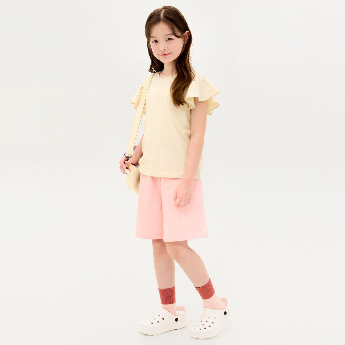 Quần short vải cotton spandex bé trai và bé gái U950C