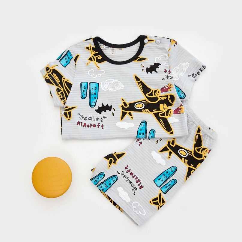 [Lẻ size] Bộ đồ ngắn cotton cho bé trai và bé gái lẻ size U8010