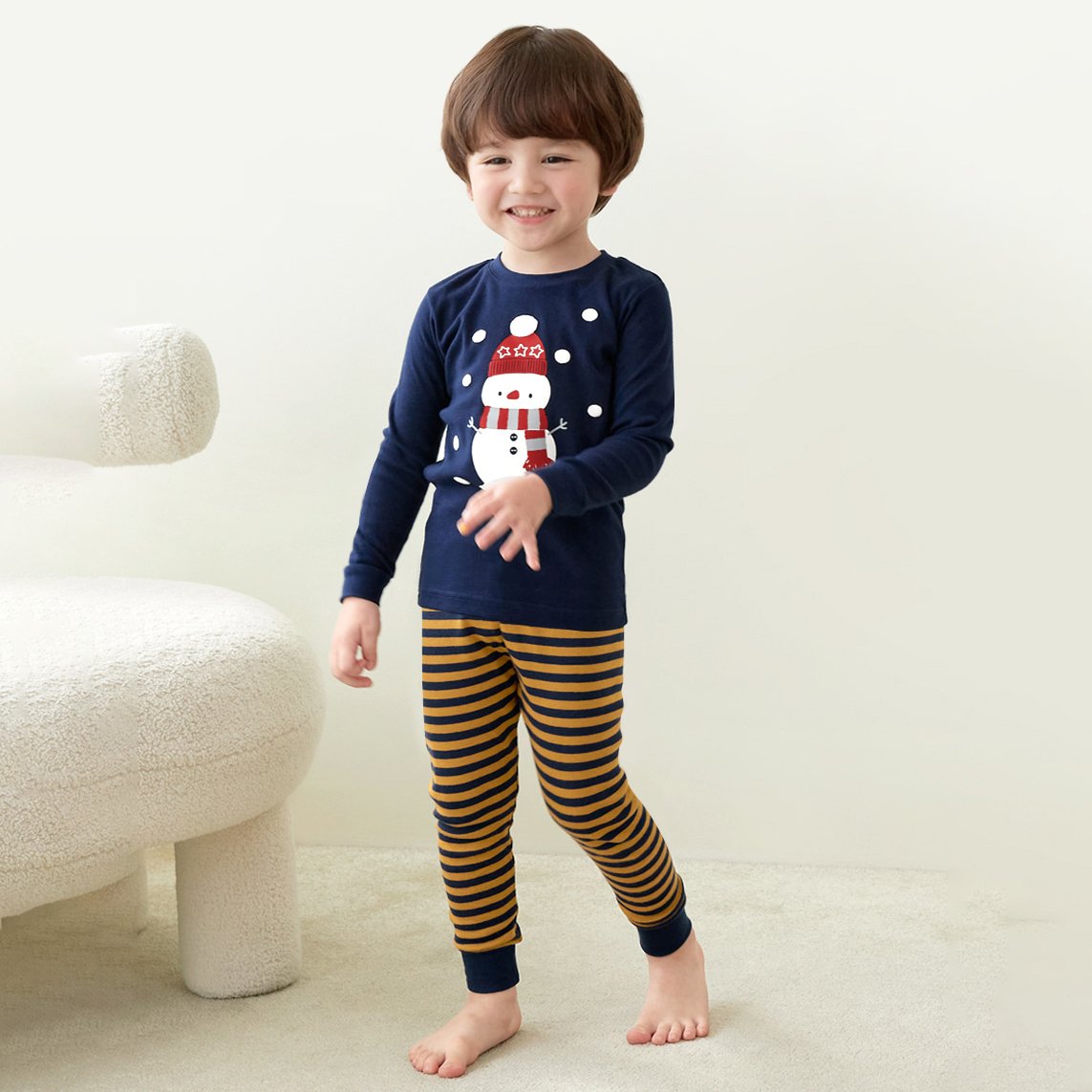 Bộ đồ dài dáng ôm cotton mịn bé trai và bé gái U1214