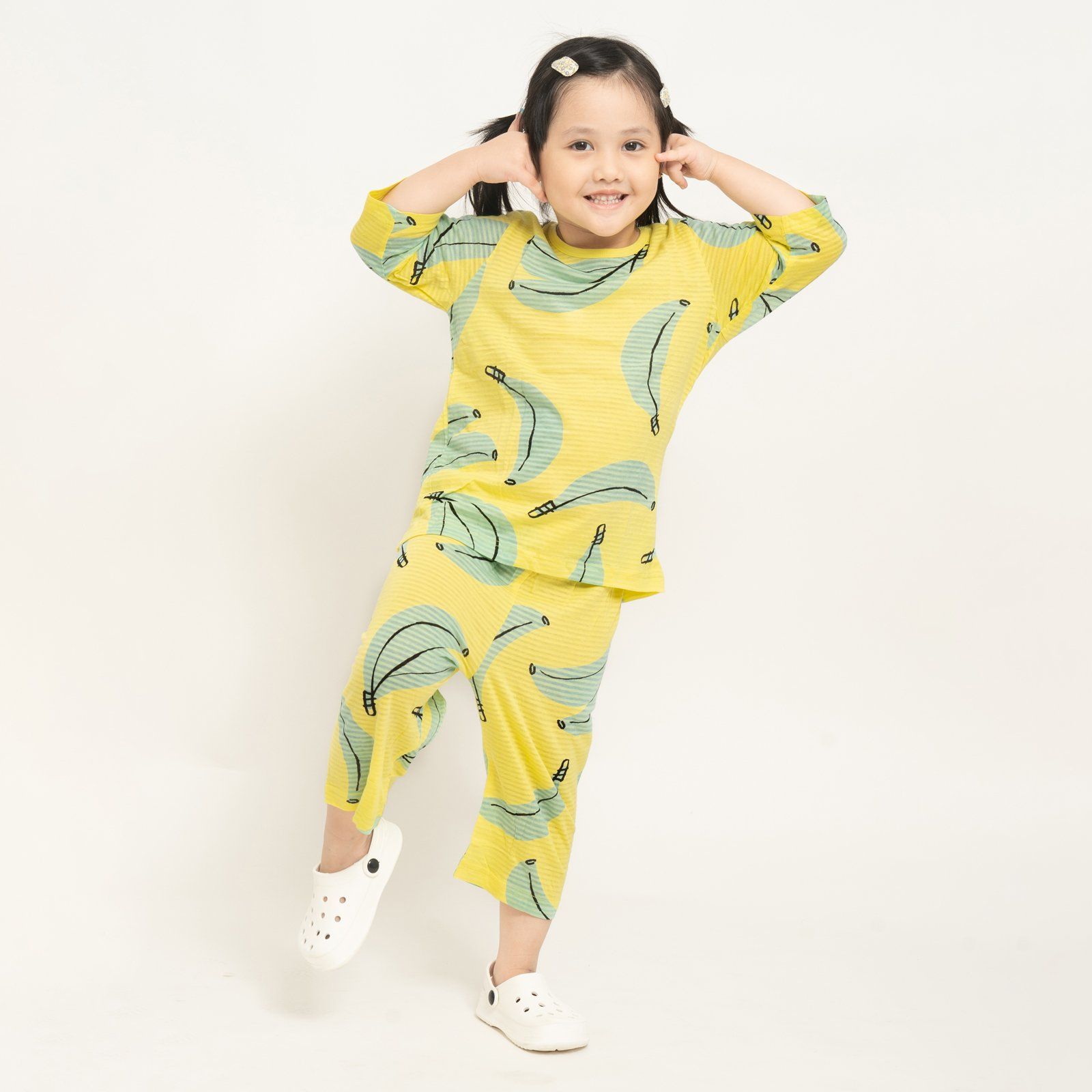 [Lẻ size] Bộ đồ lửng cotton cho bé trai và bé gái lẻ size U8003