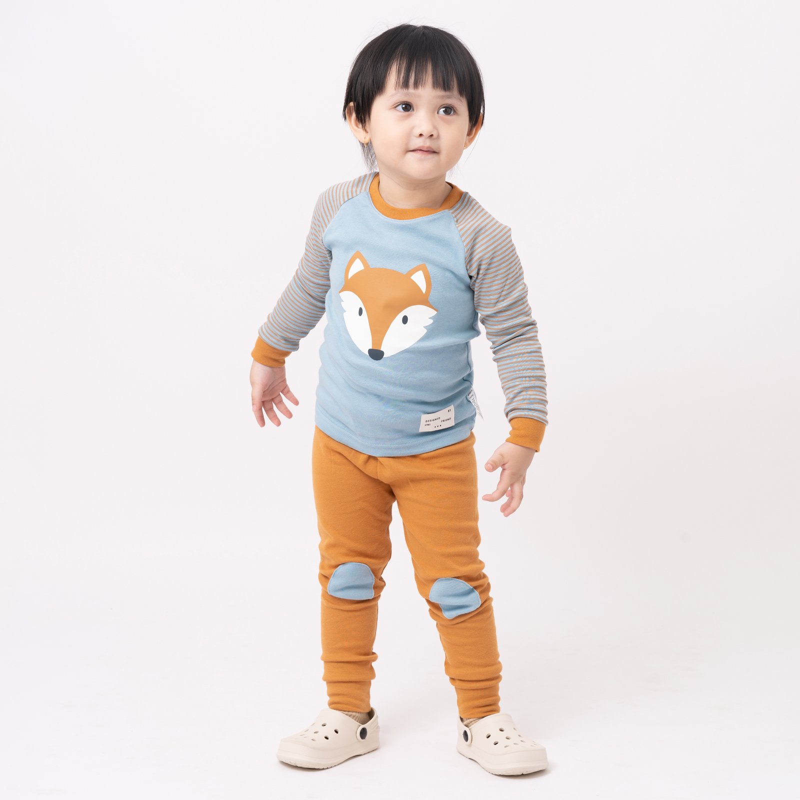 Bộ đồ dài dáng ôm cotton mịn bé gái và bé trai U1148