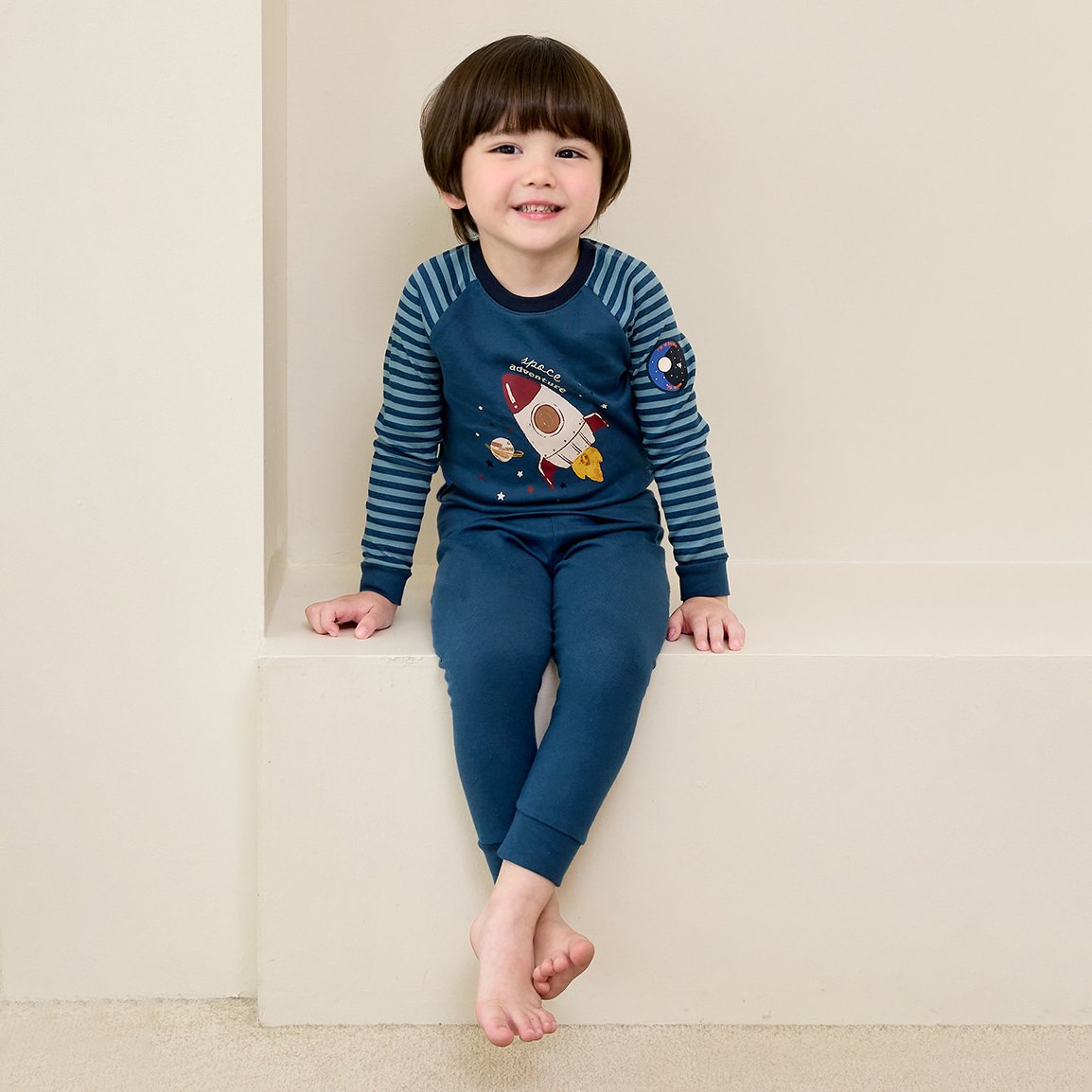 Bộ đồ dài dáng ôm cotton mịn bé trai U1203