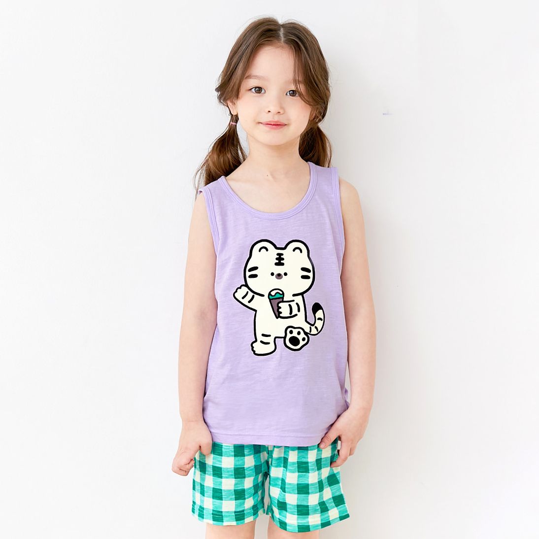 Bộ đồ ba lỗ cotton mịn bé trai và bé gái U4053