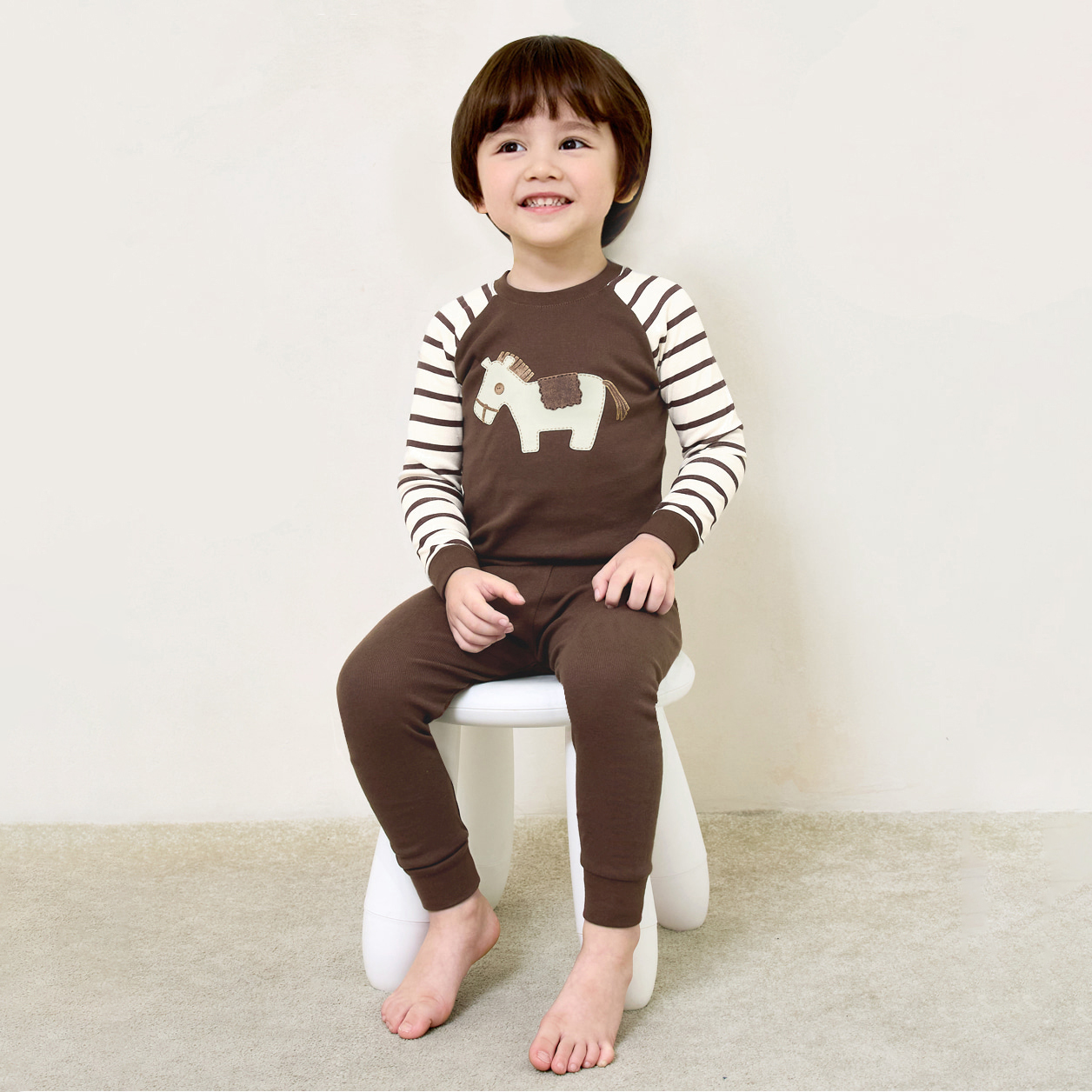 Bộ đồ dài dáng ôm cotton mịn bé trai và bé gái U1215